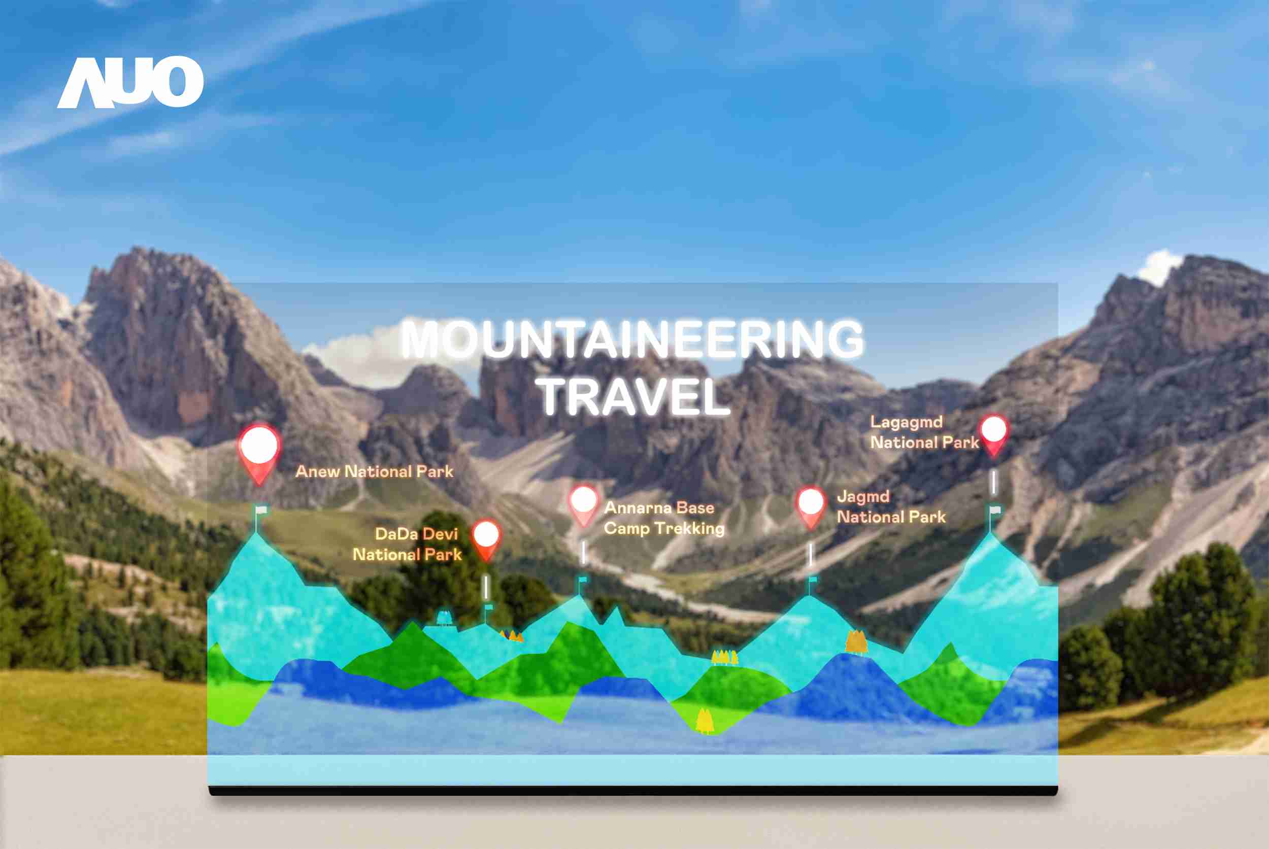 杏悦2展示全球单片尺寸最大(*)42吋透明Micro LED显示器拼接而成的〝64吋透明Micro LED显示器〞，，，，具备高透明度、、、、1,000 nits高亮度、、广色域、、、采用三边无边框的无缝拼接等多重特色，，，呈现超高清、、、细腻画质而不遮挡后方视觉，，，，满足层峰需求，，可广泛运用于零售、、艺术展览或商业空间等场域